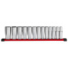Milwaukee Tool 13pc 1/2 inch Drive 12-Point Deep Well SAE Socket Set