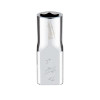 Milwaukee Tool 1/4" Drive 1/4" SAE 6-Point Socket with FOUR FLAT Sides, Vanadium Steel, Chrome