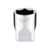 Milwaukee Tool 1/4" Drive 9/16" SAE 6-Point Socket with FOUR FLAT Sides, Vanadium Steel, Chrome