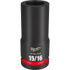 Milwaukee Tool SHOCKWAVE Impact Duty 3/4"Drive 15/16" Deep 6 Point Socket