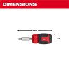 Milwaukee Tool 8-in-1 Compact Multi-Bit Screwdriver