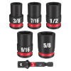 Milwaukee Tool 6PC SHOCKWAVE Impact Duty 3/8" Drive SAE Standard Socket Set