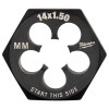 Milwaukee Tool M14-1.50 mm 1-7/16" Hex Threading Die