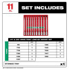 Milwaukee Tool 1/4 Inch and 3/8 Inch Drive Long TORX Bit Socket Set - 11 Piece