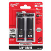 Milwaukee Tool 3PC SHOCKWAVE Impact Duty 3/8" Drive SAE Deep 6 Point Socket Set