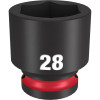 Milwaukee Tool SHOCKWAVE Impact Duty 1/2"Drive 28MM Standard 6 Point Socket