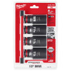 Milwaukee Tool 4Piece SHOCKWAVE Impact Duty 1/2 Inch Drive SAE Deep 6 Point Socket Set