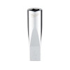 Milwaukee Tool 1/4" Drive 3/8" SAE 6-Point Deep Socket with FOUR FLAT Sides, Vanadium Steel, Chrome