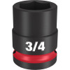 Milwaukee Tool SHOCKWAVE Impact Duty 1/2"Drive 3/4" Standard 6 Point Socket