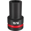 Milwaukee Tool SHOCKWAVE Impact Duty 1"Drive 15/16" Deep 6 Point Socket