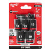 Milwaukee Tool 6PC SHOCKWAVE Impact Duty 3/8" Drive Metric Standard Socket Set