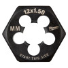 Milwaukee Tool M12-1.50 mm 1-Inch Hex Threading Die