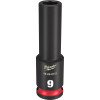 Milwaukee Tool SHOCKWAVE Impact Duty 3/8"Drive 9MM Deep 6 Point Socket