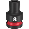 Milwaukee Tool SHOCKWAVE Impact Duty 1/2"Drive 8MM Standard 6 Point Socket