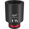 Milwaukee Tool SHOCKWAVE Impact Duty 3/4"Drive 1-3/4" Deep 6 Point Socket