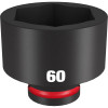 Milwaukee Tool SHOCKWAVE Impact Duty 3/4"Drive 60MM Standard 6 Point Socket
