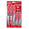 Milwaukee Tool SAWZALL Carbide Demolition Wood and Metal Cutting Reciprocating Saw Blade Set (5-Piece)