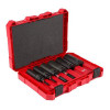 Milwaukee Tool SHOCKWAVE Lineman's 10PC 2 IN 1 12PT Socket Set