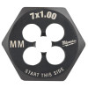 Milwaukee Tool M7-1.00 mm 1-Inch Hex Threading Die