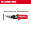 Milwaukee Tool Left Cutting Aviation Snips