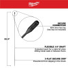 Milwaukee Tool 1/4 Inch x 52.5 Inch Flexible Cable Bit Extension