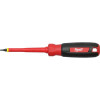 Milwaukee Tool #2 Square - 4" 1000V Insulated Screwdriver