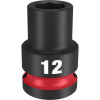 Milwaukee Tool SHOCKWAVE Impact Duty 1/2"Drive 12MM Standard 6 Point Socket