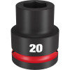 Milwaukee Tool SHOCKWAVE Impact Duty 3/4"Drive 20MM Standard 6 Point Socket