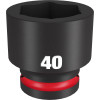 Milwaukee Tool SHOCKWAVE Impact Duty 3/4"Drive 40MM Standard 6 Point Socket