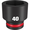 Milwaukee Tool SHOCKWAVE Impact Duty 3/4"Drive 40MM Standard 6 Point Socket