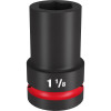 Milwaukee Tool SHOCKWAVE Impact Duty 1"Drive 1-1/8" Deep 6 Point Socket