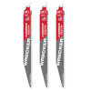 Milwaukee Tool 9" 6 TPI THE WRECKER with Carbide Teeth SAWZALL Blade 3PK