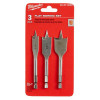 Milwaukee Tool 3PC Stubby Flat Boring Set