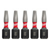 Milwaukee Tool SHOCKWAVE Impact Square Recess #1 Insert Bits (5 PK)