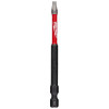 Milwaukee Tool SHOCKWAVE 3-1/2" Impact Square Recess #3 Power Bits (Bulk 25)