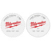 Milwaukee Tool Circular Saw Two-Pack Wood Cutting Blades 12" 44T + 80T