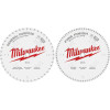 Milwaukee Tool Circular Saw Two-Pack Wood Cutting Blades 12" 44T + 80T