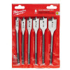 Milwaukee Tool Flat Boring Bit 6" Universal Set - 6PC