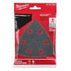 Milwaukee Tool 3-1/2" 60 GRIT TRIANGLE SANDPAPER 6PK