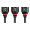 Milwaukee Tool SHOCKWAVE Impact Duty 1/2" Insert Magnetic Nut Driver 3PK