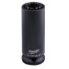 Milwaukee Tool 9/16" & 3/4" SHOCKWAVE Lineman's 2-in-1 12 Point Socket