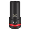 Milwaukee Tool SHOCKWAVE Impact Duty 1" Drive 1-1/4" Thin Wall Extra Deep 6 Point Socket