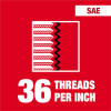 Milwaukee Tool 4-36 NS 1-Inch Hex Threading Die