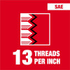 Milwaukee Tool 1/2"-13 NC 1-Inch Hex Threading Die
