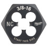 Milwaukee Tool 3/8"-16 NC 1-Inch Hex Threading Die