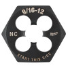 Milwaukee Tool 9/16"-12 NC 1-7/16" Hex Threading Die