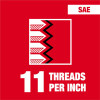 Milwaukee Tool 5/8"-11 NC Straight Flute Plug Tap