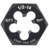 Milwaukee Tool 1/2"-14 NPT 2-1/6" Hex Threading Die