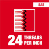 Milwaukee Tool 10-24 NC Straight Flute Plug Tap & #25 Drill Bit