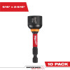 Milwaukee Tool SHOCKWAVE Impact Duty 9/16" x 2-9/16" Magnetic Nut Driver BULK 10